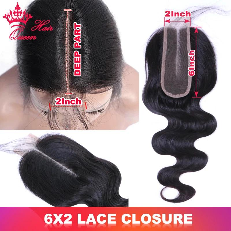 Real Invisible HD Lace 6x2 Lace Closure Brazilian Virgin Human Raw Hair Body Wave Straight Small Knots Pre Plucked H